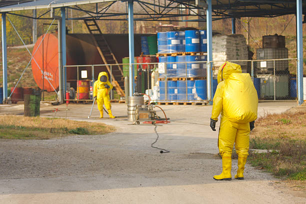Asbestos removalist collecting hazardous materials in protective gear, ensuring safe and efficient asbestos removalist services.